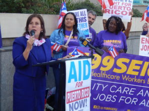 Perth Amboy Mayor Wilda Diaz endorses U.S. Senator Bernie Sanders for the DNC nomination for president. This decision pits Diaz against the bulk of the Middlesex County Democratic Committee, which supports the presidential candidacy of U.S. Senator Cory Booker from New Jersey.