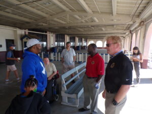 Assemblymen Antwan McClellan and Erik Simonsen with Ocean City Councilman Bob Barr and Cape May NAACP President Alexander Bland.